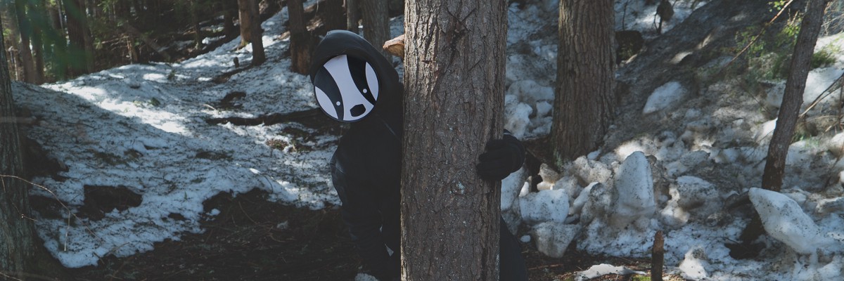 One of the images from the “Canadian badger” photoshoot